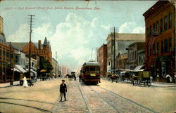 East Federal Street From Public Square Youngstown, OH Postcard Postcard