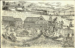 The Vermont Local Option Store Postcard
