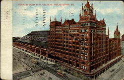 Pennsylvania R. R. Station Postcard
