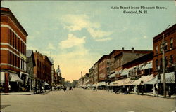 Main Street From Pleasant Street Postcard