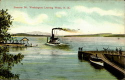 Steamer Mt. Washington Leaving Weirs Weirs Beach, NH Postcard Postcard