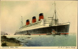 R. M. S. Queen Mary Cunard Boats, Ships Postcard Postcard