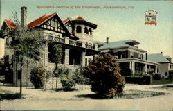 Residence Section Of The Boulevard Postcard
