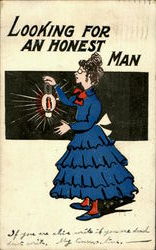 Looking For An Honest Man Postcard