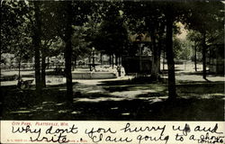 City Park Platteville, WI Postcard Postcard