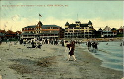 The Fairmount And Wahnita Hotels York Beach, ME Postcard Postcard