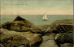 Rocks At The Nubbies Postcard