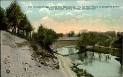 The Covered Bridge Across The Manatawny Postcard