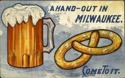 A hand-Out In Milwaukee Postcard