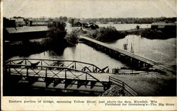 Eastern Portion Of Bridge Necedah, WI Postcard Postcard