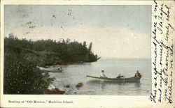 Boating At Old Mission Postcard