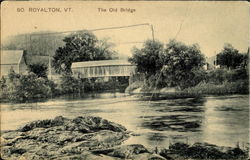 The Old Bridge South Royalton, VT Postcard Postcard
