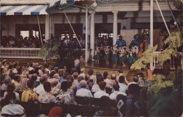 Hawaiian Children Hulu Dancing on Stage in Front of Audience