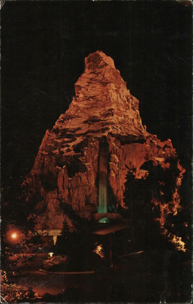 Matterhorn at Night Anaheim California