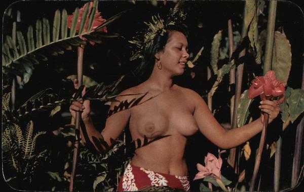 A Beautiful Tahitian Maid South Pacific