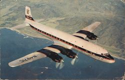 Delta C&S Air Lines DC-7 Aircraft Postcard Postcard Postcard