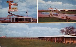 Tulare Inn Motel - Perry's Coffee Shop California Postcard Postcard Postcard