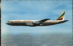 Ethiopian Airlines Boeing 707 Intercontinental Jet Postcard
