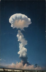 Atomic Bomb Explosion Yucca Flat, NV Postcard Postcard Postcard