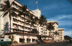 Fabulous Surfrider and Moana Hotels Postcard