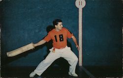 Jai Alai Player with Cesta Postcard