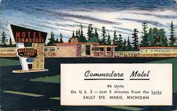 Commodore Motel Postcard