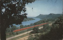 Twin Cities Hiawatha Along the Mississippi Twin Bluffs, WI Postcard Postcard Postcard