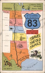 U.S. & Canada Highway 83 Postcard