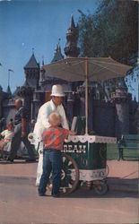 Ice Cream Cart at Disneyland Postcard