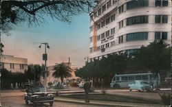 La Place de France Immeuble de la BNCI Tangier, Morocco Africa Postcard Postcard Postcard