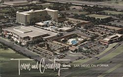 Town and Country Motel Postcard