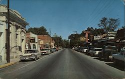 Main Street Looking North Bowling Green, VA Postcard Postcard Postcard