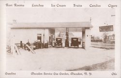 Macedon Service Gas Garden, Macedon, N.Y. Postcard