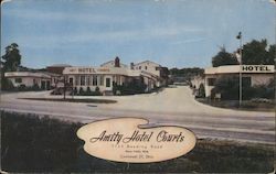Amity Hotel Courts Postcard