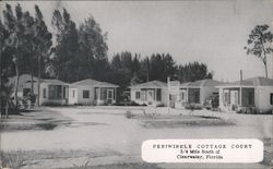 Periwinkle Cottage Court Postcard