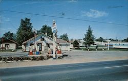 Log Haven Modern Cabins & Trailer Court Postcard