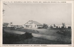 Voila's Tourist Camp on Highway 40, Abilene, Kansas Postcard