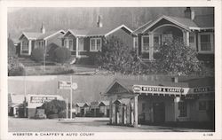 Webster & Chaffey's Auto Court Postcard