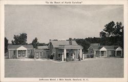 Jefferson Motel Sanford, NC Postcard Postcard Postcard