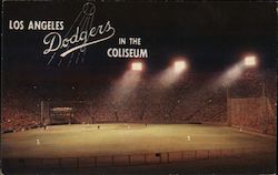 Los Angeles Dodgers in the Coliseum Postcard