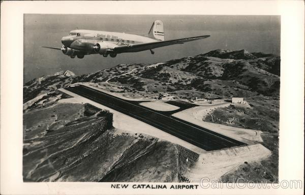 New Catalina Airport, United Airlines DC-3 Avalon California