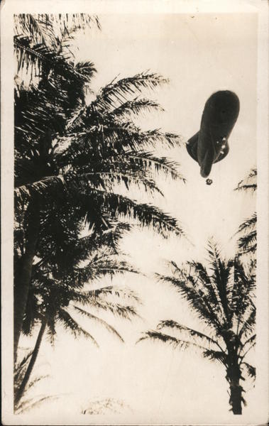 View of Blimp From Below Airships