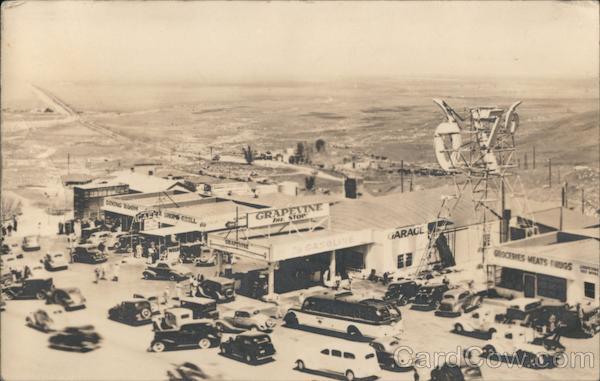 Aerial View of Grapevine Rest Stop California