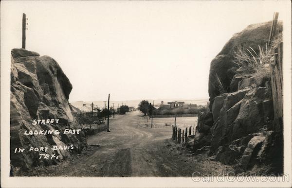 Street Looking East Fort Davis Texas