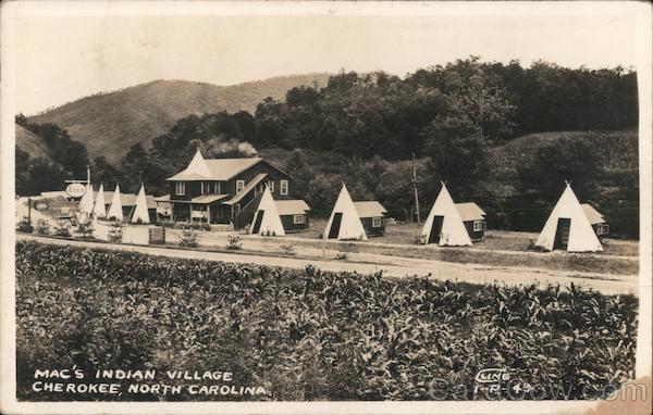 Mac's Indian Village Cherokee North Carolina