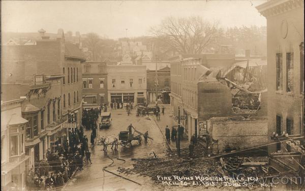 Fire Ruins Hoosick Falls, March 20-21, 1915 New York