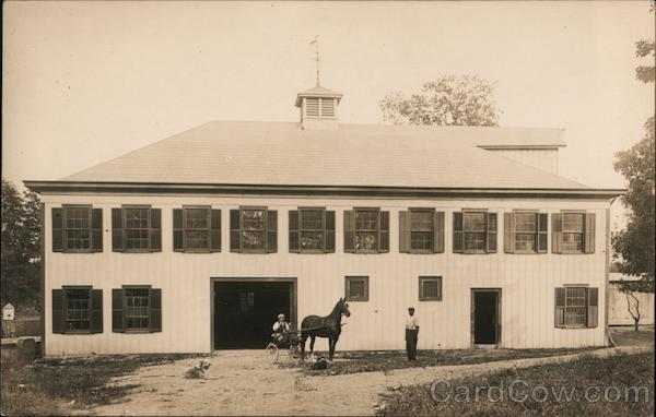 John Irving In Front of Barn Hughsonville New York