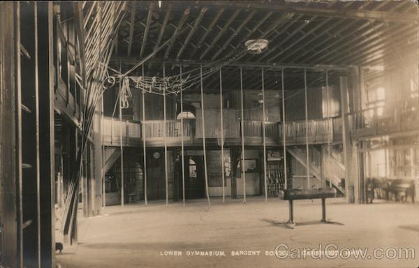 Lower Gymnasium, Sargent School for Physical Education Cambridge Massachusetts