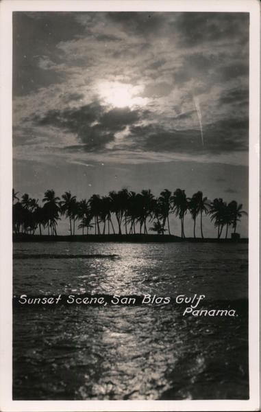 Sunset Scene, San Blas Gulf Panama
