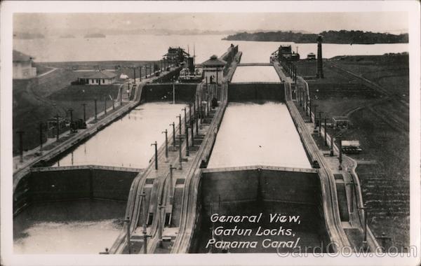 General View, Gatun Locks, Panama Canal CZ